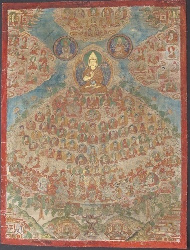 Ancien thangka mongolie - ancien,