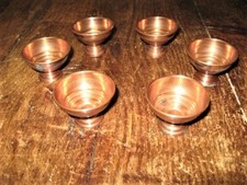 lot de 6 coupelles cuivre, BE
