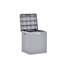 Coffre de jardin 90L Gris Taupe 42 x 44 x 50cm Résine TOOMAX