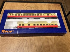 ROCO HO AUTORAIL X 2855 ET SA REMORQUE 8010 NEUVE EN BOITE REF 43078