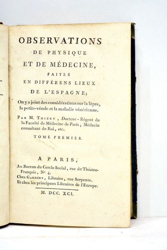 Livre ancien thiery physique - livre,