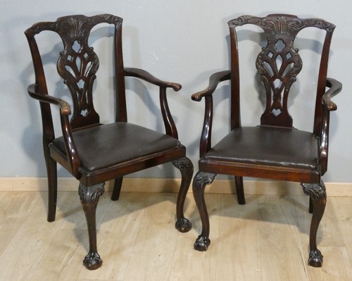 Paire fauteuils anglais - de,