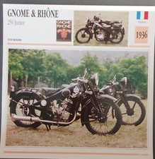 Carte moto GNOME & RHÔNE 250 JUNIOR Atlas motorbike