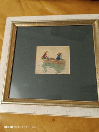Deux pêcheurs sur lac - deux,