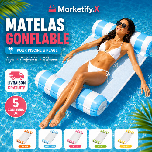 Matelas gonflable piscine - gonflable,