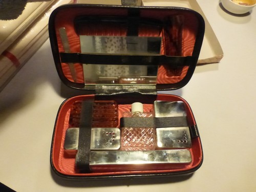 Vintage trousse toilette - trousse,