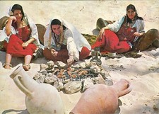 Carte postale ancienne postcard 10x15cm TUNISIE TUNISIA Le méchoui