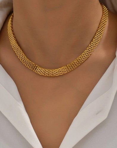 Collier ras cou acier - ras, du