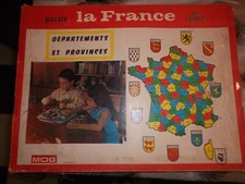 ANCIEN JEU EDUCATIF : PUZZLE création MOB : LA FRANCE  DEPARTEMENTS ET PROVINCES