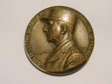MEDAILLE CNP Maréchal Jean de Lattre de Tassigny Signée Turin / FRANCE LIBRE