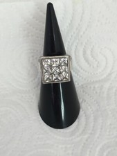 BAGUE/CHEVALIERE/ ARGENT/ 9