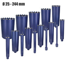 Couronne diamant pour carotteuse Forage à sec et Humide Trépan Ø 25-244 mm