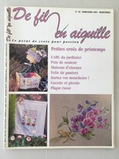 Magazine DE FIL EN AIGUILLE N°18 Mars/Avril 2001 Point De Croix