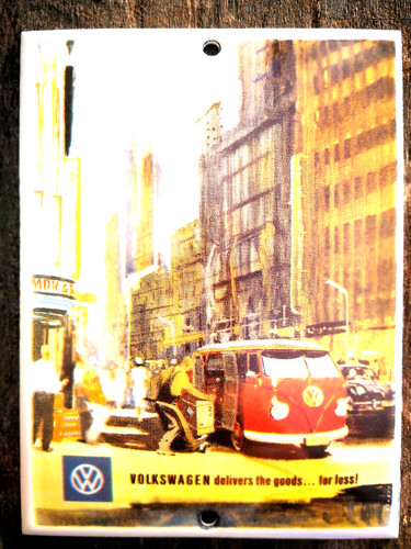 Plaque émaillée - , vw