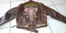 JOHNNY HALLYDAY INTROUVABLE BLOUSON CUIR DESPERADOS AVIREX REBEL RODEO TOUR 93