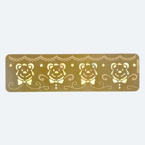 Pochoir stencil metal ours - pochoir,