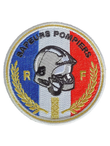 Ecusson sapeurs pompiers rond - ecusson,