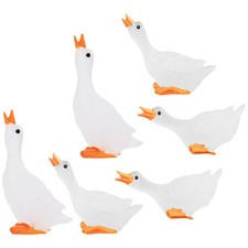  6 Pcs Figurine De Cygne