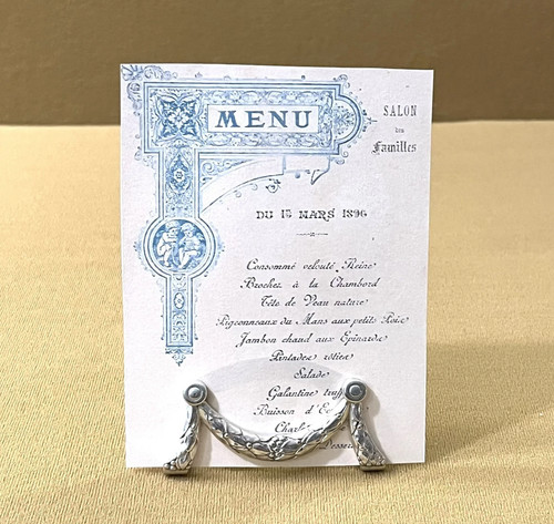 Porte menu christofle - menu, modèle