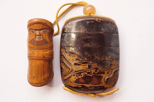 Inro pièces avec - inro, bambou