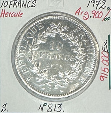 10 FRANCS HERCULE - 1972 -