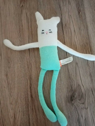 Doudou lapin hema vert blanc - hema,
