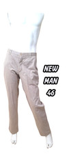 New Man Taille 46  pantalon jeans jean denim straight beige homme