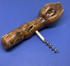 Ancien Tire Bouchon Manche En