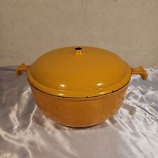 COCOTTE JAUNE LE CREUSET 23 LA MAMA BY ENZO MARI / EN FONTE / RONDE 