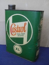 BIDON ANCIEN HUILE  GARAGE  "   CASTROL   XL  "  ANNÉES     50