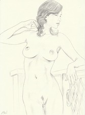 dessin de nu féminin (female