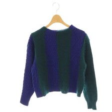 Sweater Sacai Luck En Mohair Tricoté Noir Vert /DO GY57
