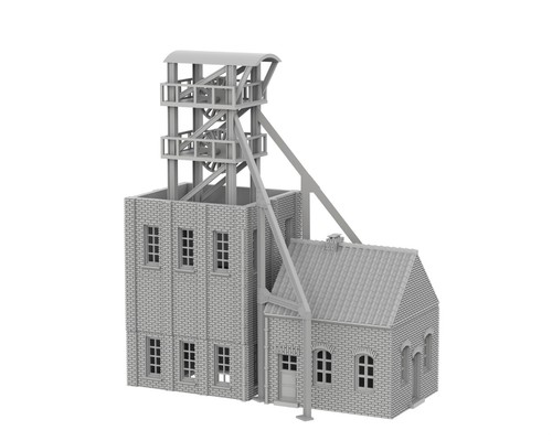 Shaft tower coal mine 3d - shaft,