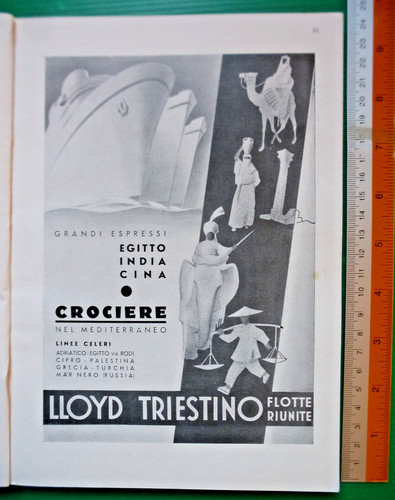 Advertising 1935 crucere - crucere, lloyd