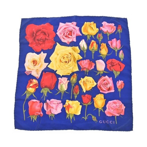 écharpe gucci soie fleurie - Écharpe,