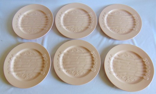 Assiettes asperges faience - assiettes,