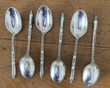 6 cuillères à moka métal