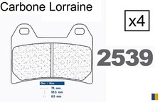Plaquettes racing Carbone Lorraine de frein avant - Ducati 848 2008-2014