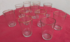11 anciens verres de bistrot