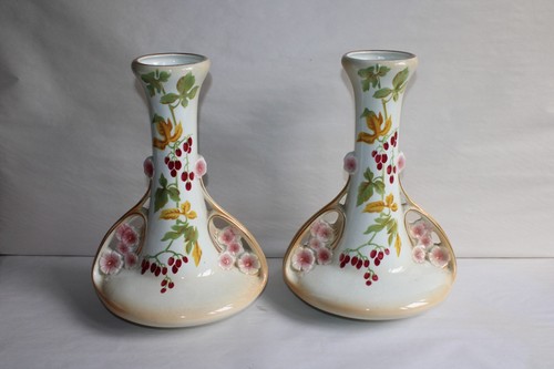 Paire grands vases art - de,