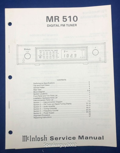 Original mcintosh mr510 - mcintosh,