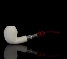 Bulldog Meerschum Pipe argent