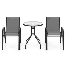 Salon De Jardin 3 Pièces Pour Jardin Terrasse Balcon Avec Fauteuils Confortable