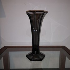 vase verre trempé val saint lambert luxval belgique art deco