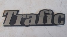 Antique RENAULT TRAFIC monogram emblem badge sign car old automobile France 1980