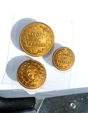 RARE 3 BOUTON UNIFORME ANCIEN