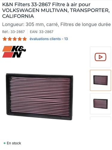 Filtre air 150ch - filtre,