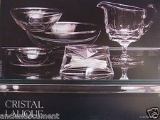 PUBLICITÉ 1969 PLAT CRISTAL LALIQUE - PHOTO GRAPHIS DE TRENTINIAN - ADVERTISING