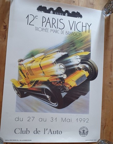 Affiche lithographie rallye - affiche,,