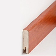Plinthe "Lübeck" Placage en bois 16 x 60 x 2500 mm Merbau Plinthe Moderne 